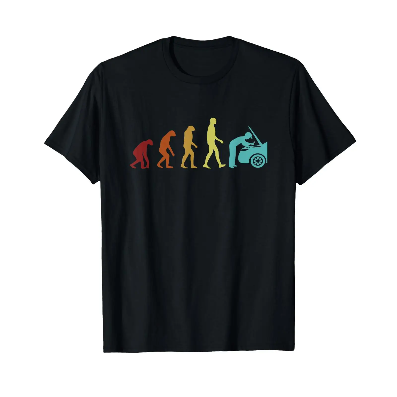 Men'S Fashion Evolution - Mechanic Evolution Master Car T Shirt