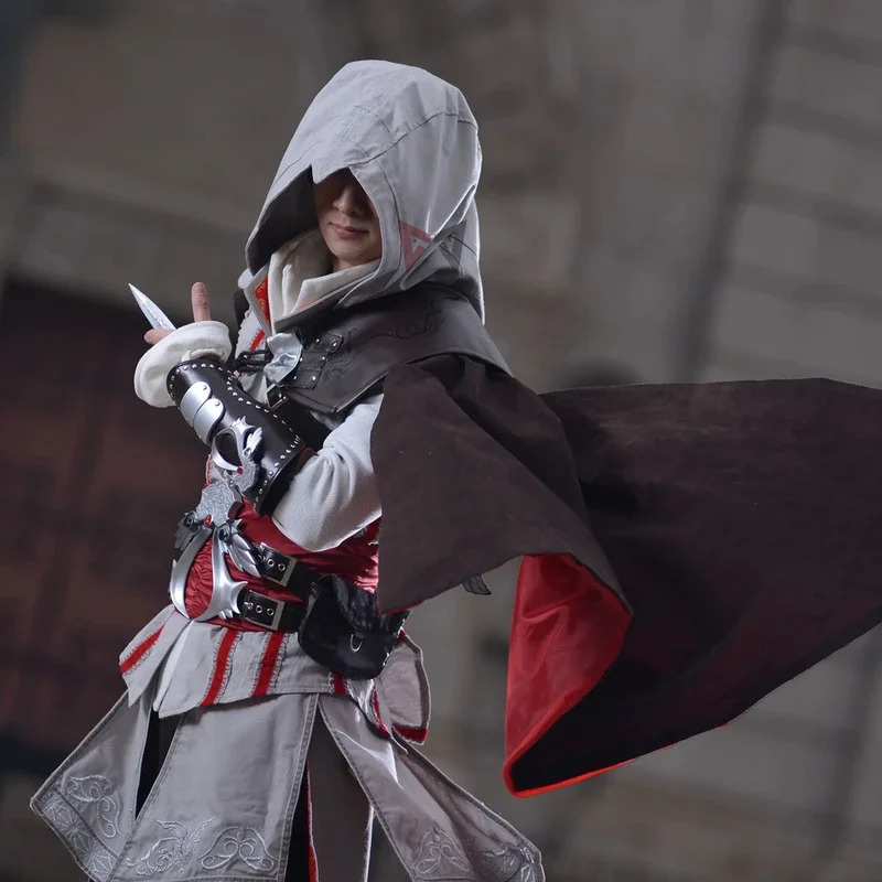 Trench Coat Men - Hot Creed Cosplay Costume Ezio Traffin