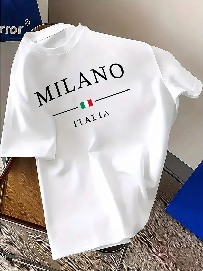 Milan Men'S Fashion - Summer Fashion Men Kids T-shirt 100%