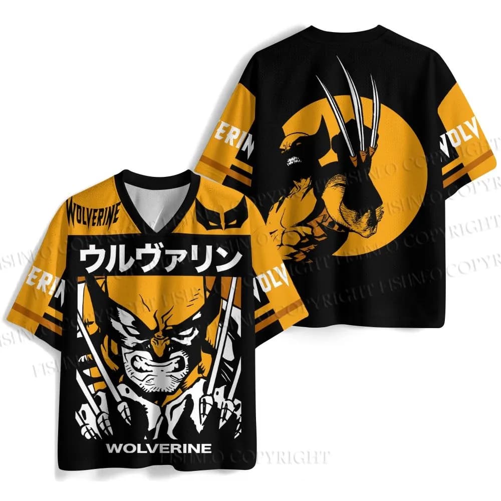 Men'S Fashion X - Canada Superhero Wolverine X‑Men Mesh Jersey