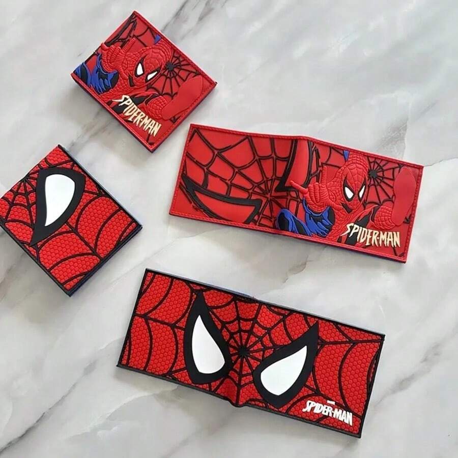 Men'S Fashion Over The Years - Mesuca Wallet Card Holder Cartoon Spider