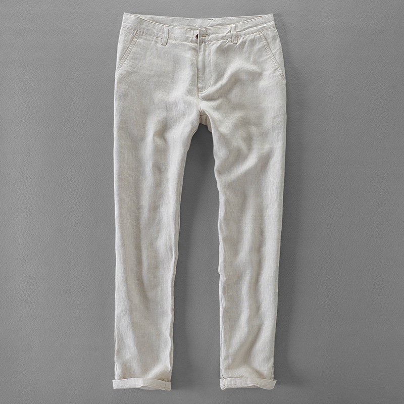 New Designer Pure Linen Fashio - Men'S Fashion Linen Pants 评论和价格