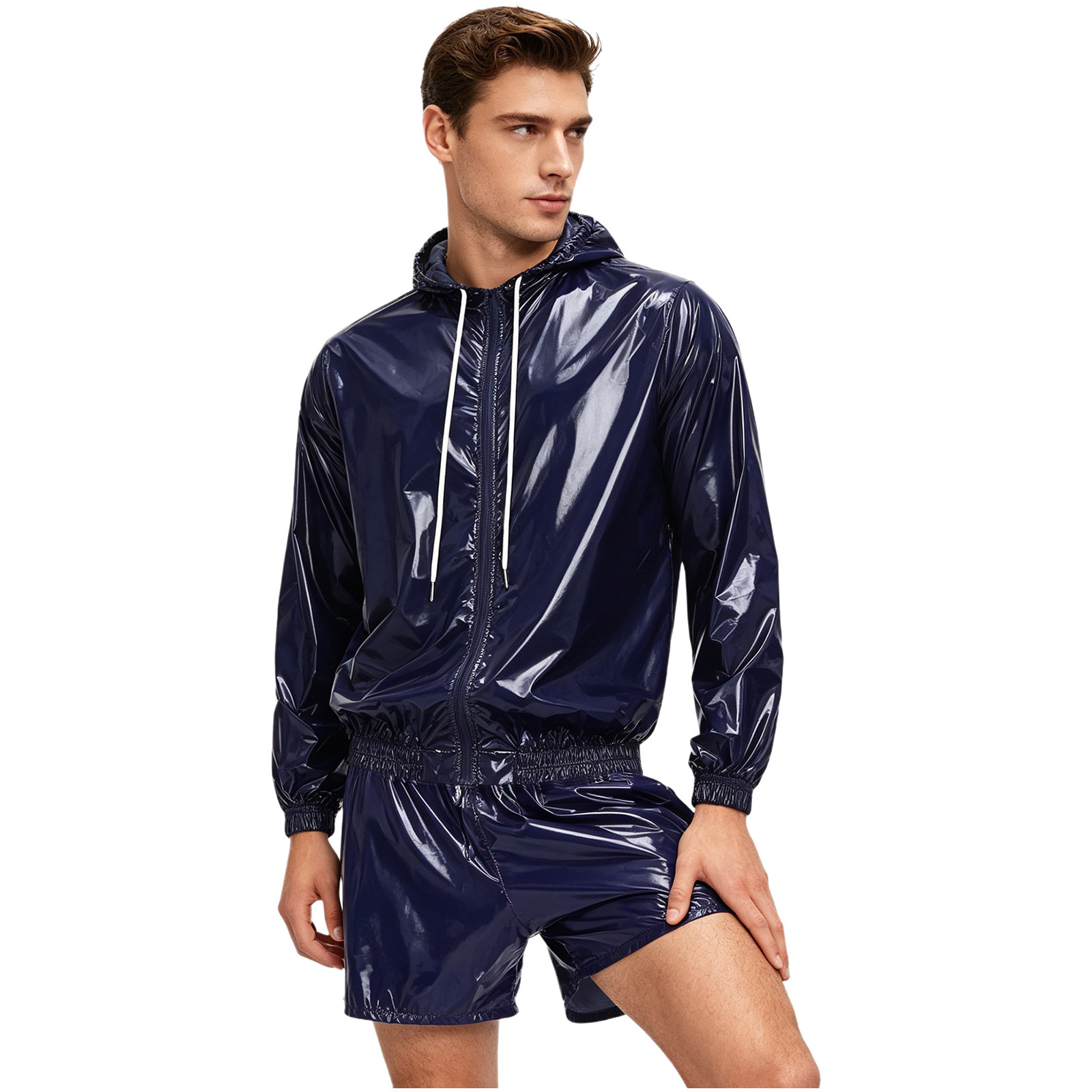 Men Waterproof Swimming Workou - Windbreaker Men Zip 评论和价格