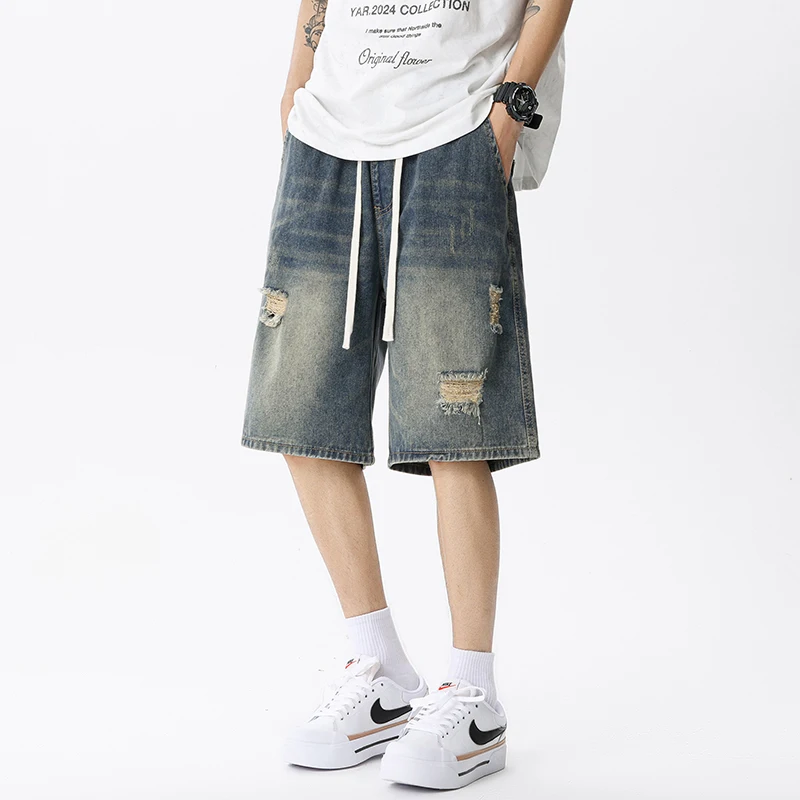 Summer Thin Denim Shorts Men's - Men'S Fashion Linen Pants 评论和价格