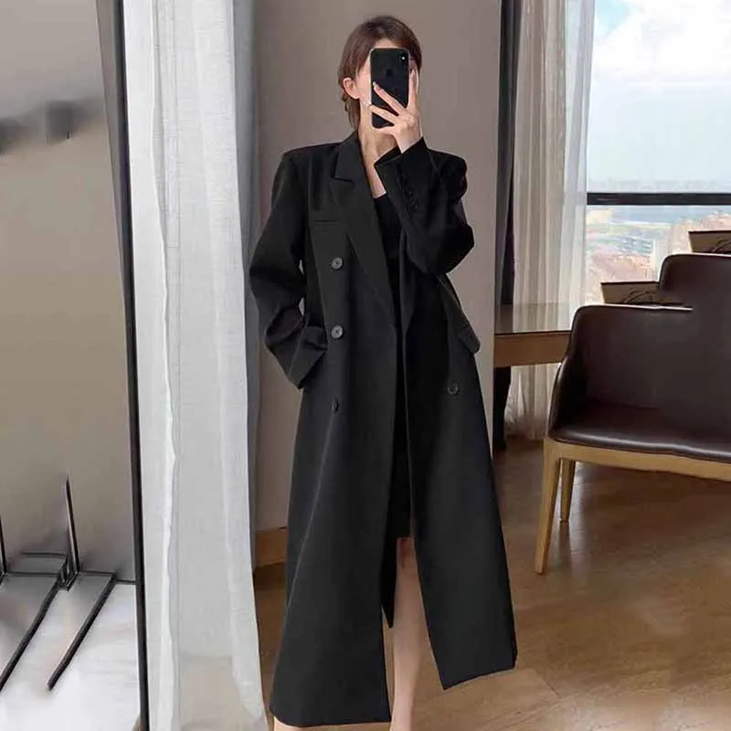 FANAN Elegant Long Trench Coat - Men'S Fashion X 评论和价格