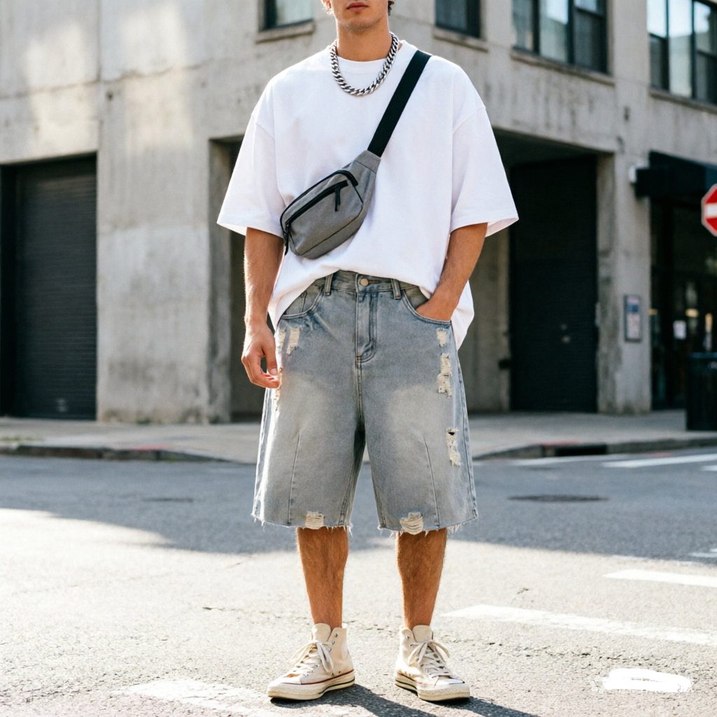Summer Men's Casual Jeans Shor - Men'S Fashion Jeans 评论和价格