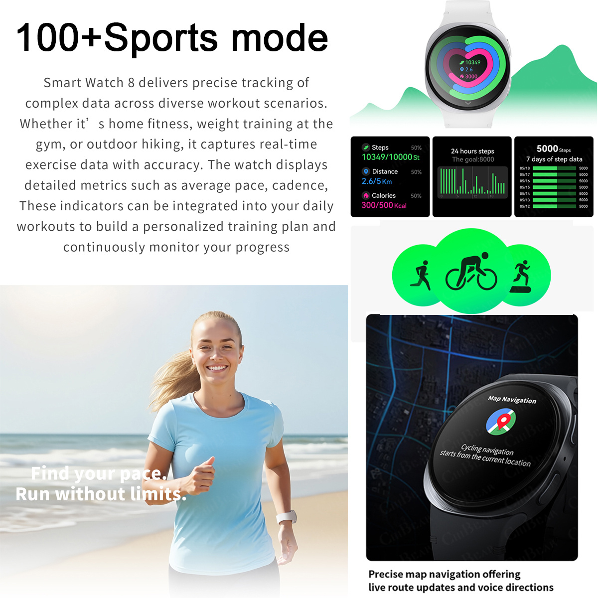 2026 New Watches 8 Mini GPS Tr - Mens Fashion World 评论和价格
