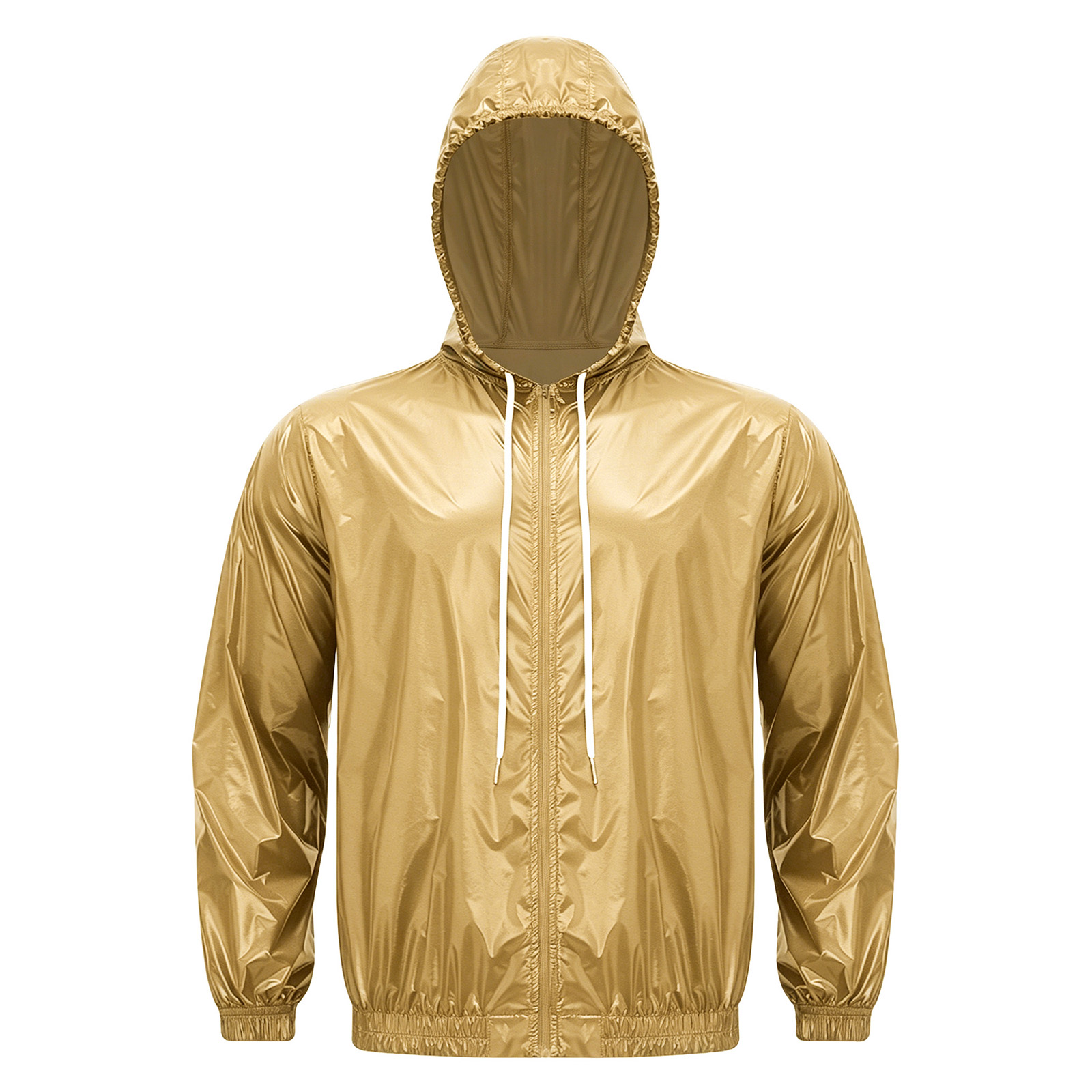 Mens Waterproof Hooded Jacket  - Windbreaker Men Zip 评论和价格