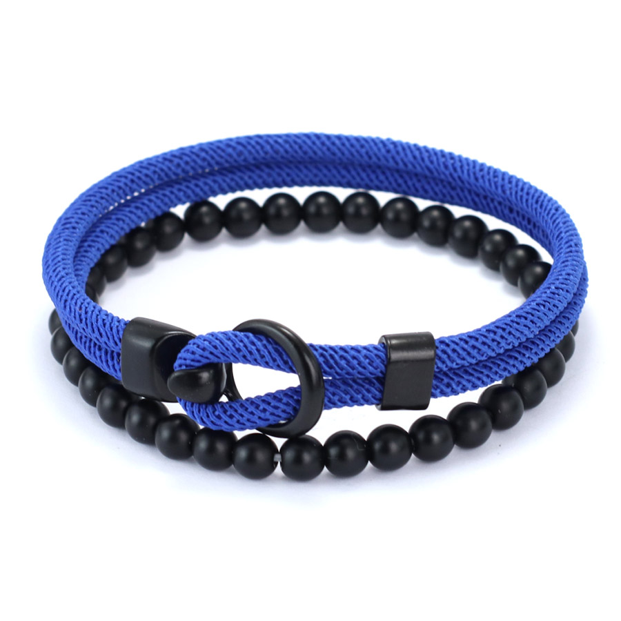 Trendy 2Pcs Beads Cord Bracele - Milan Men'S Fashion 评论和价格