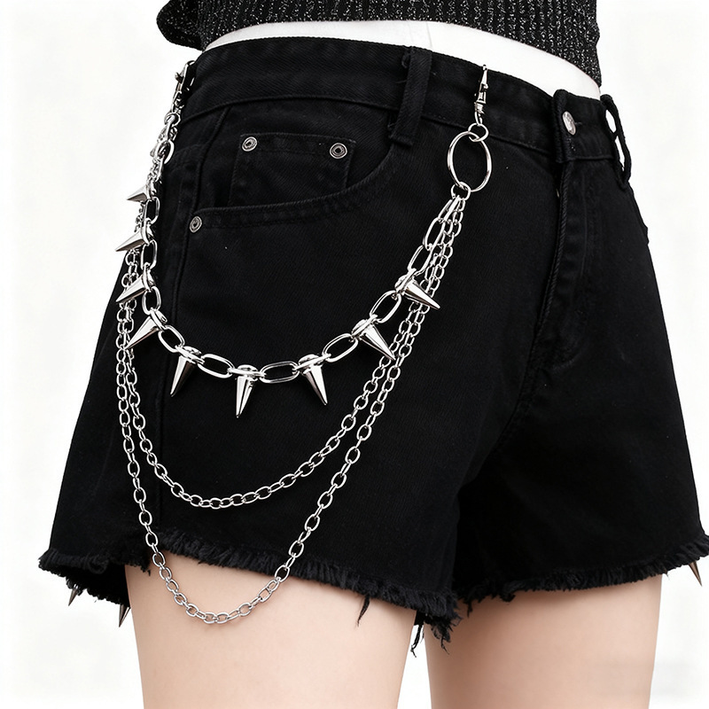 Unisex Hip Hop Punk Rock Metal - Men'S Fashion Linen Pants 评论和价格