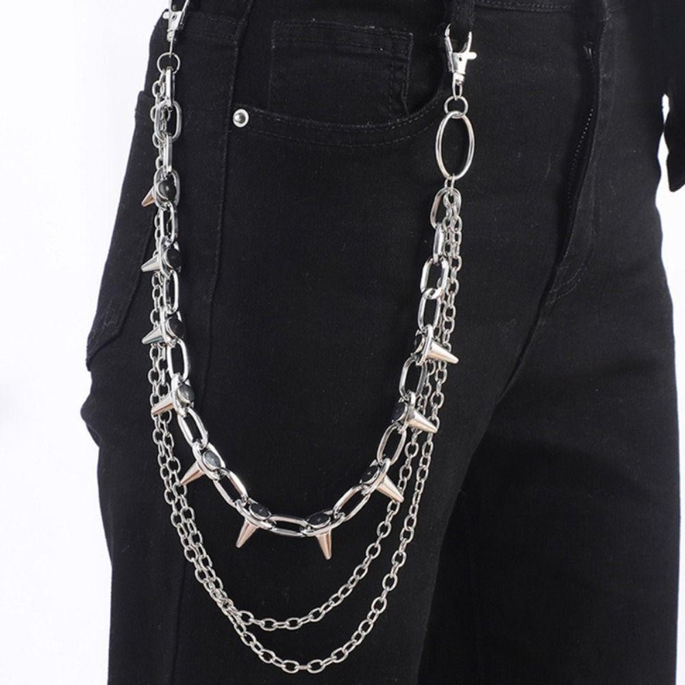 Unisex Hip Hop Punk Rock Metal - Men'S Fashion Linen Pants 评论和价格