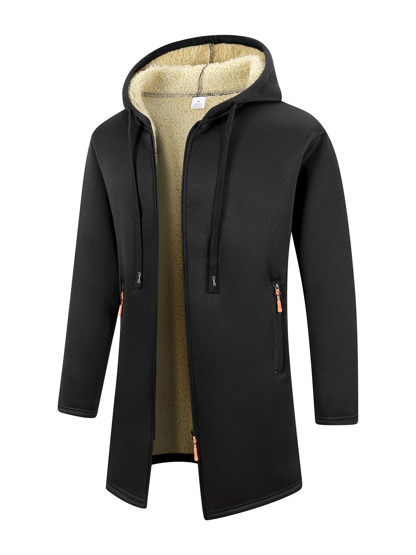 Men's Winter Warm Long Coat Zi - Windbreaker Men Zip 评论和价格