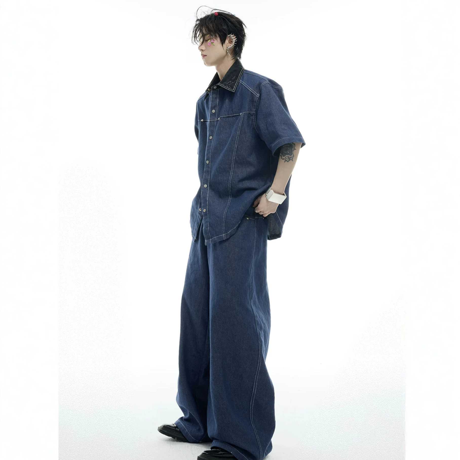 Summer Men's Denim Matching Se - Men'S Fashion Jeans 评论和价格