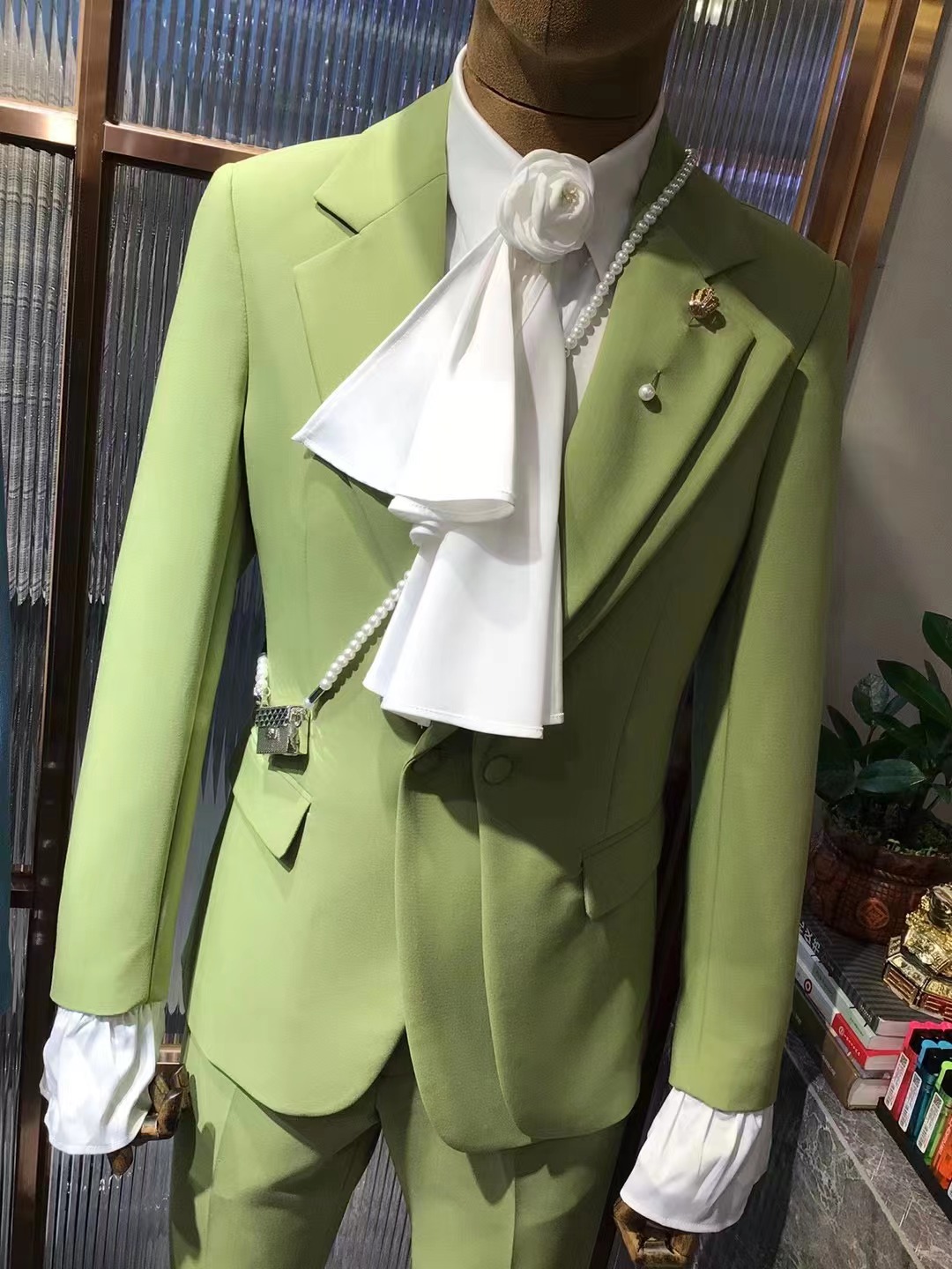 Customize Latest design fashio - Mens Fashion Trajes 评论和价格