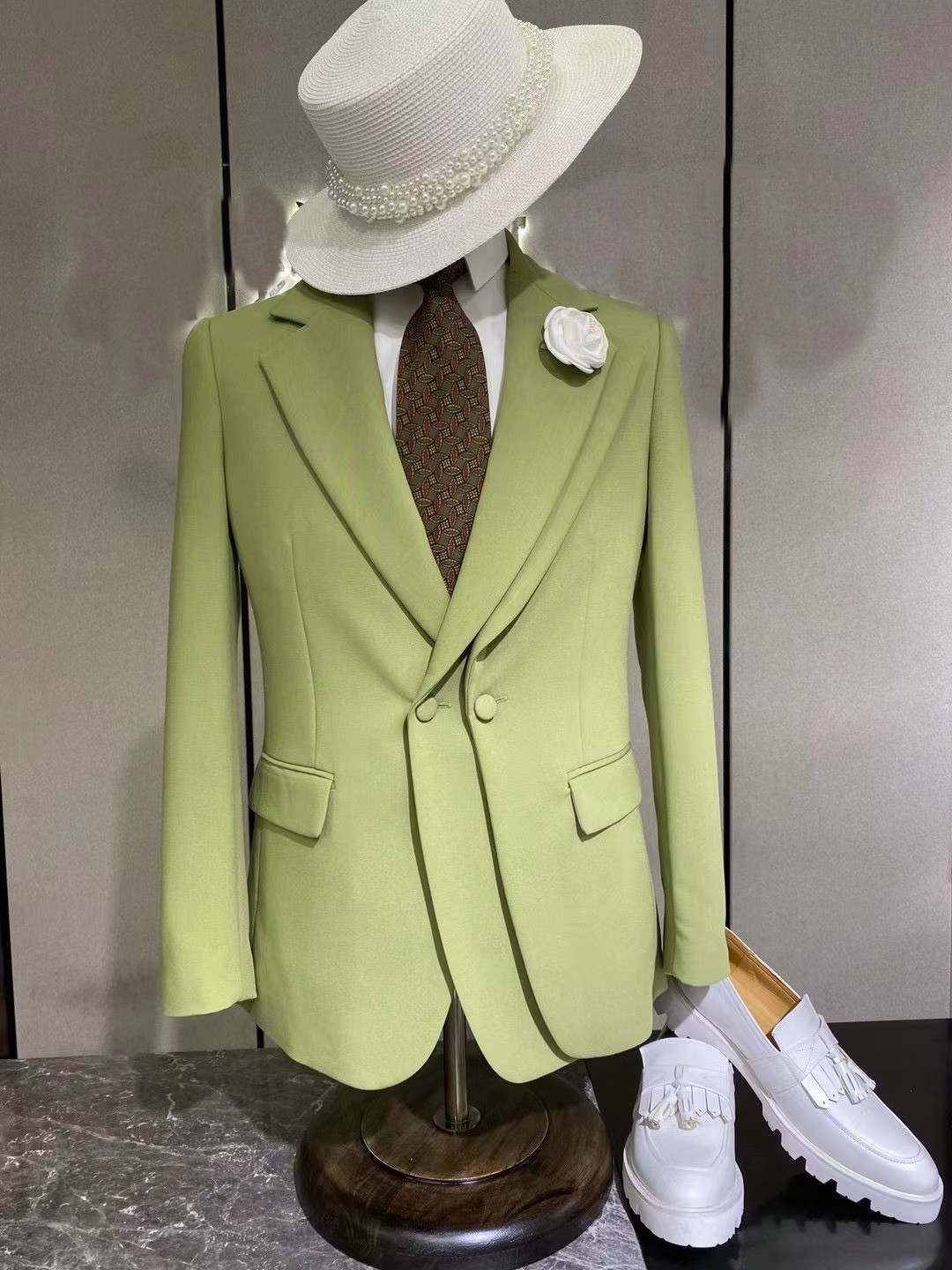 Customize Latest design fashio - Mens Fashion Trajes 评论和价格