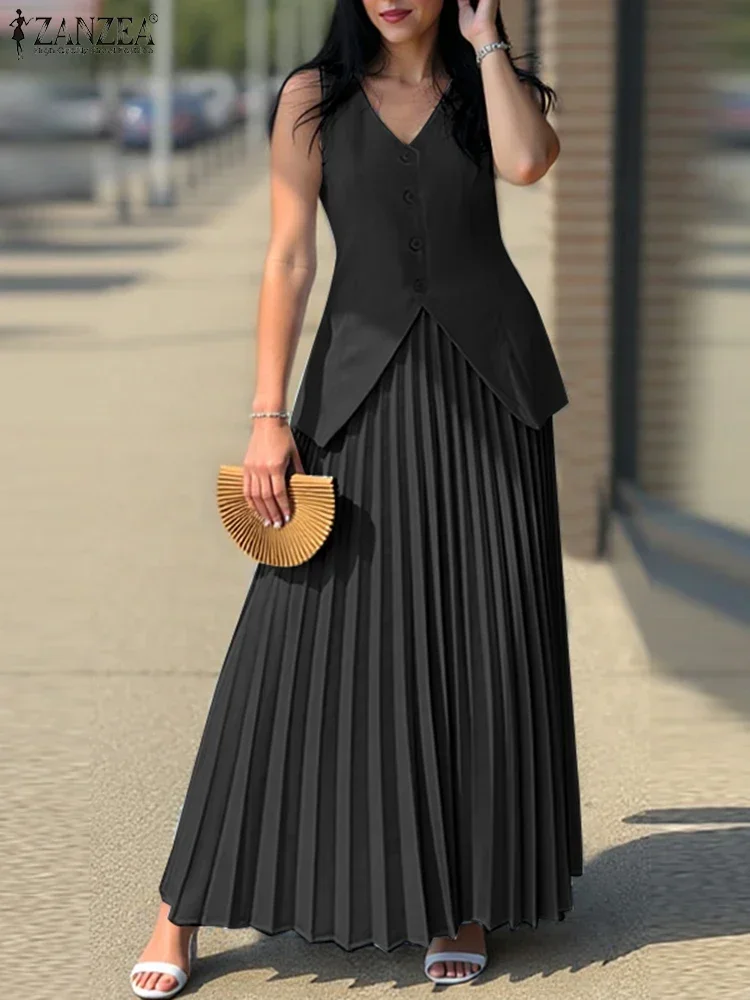 ZANZEA Summer 2PCS Dress Sets  - Mens Fashion Summer 2025 评论和价格