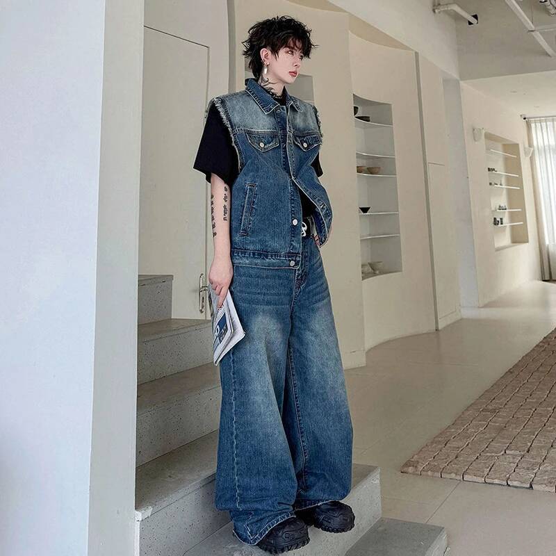 LUZHEN 2026 Summer Denim Two-p - Men'S Fashion Jeans 评论和价格