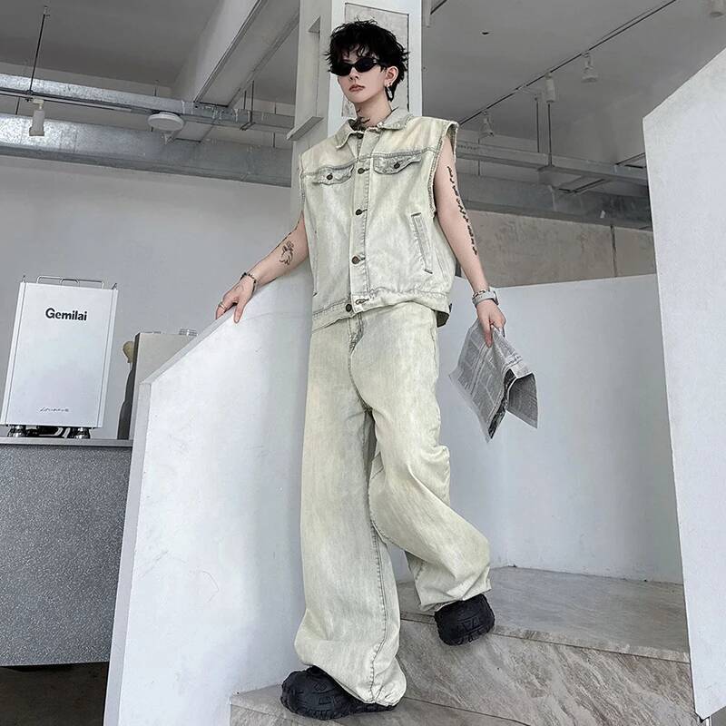 LUZHEN 2026 Summer Denim Two-p - Men'S Fashion Jeans 评论和价格