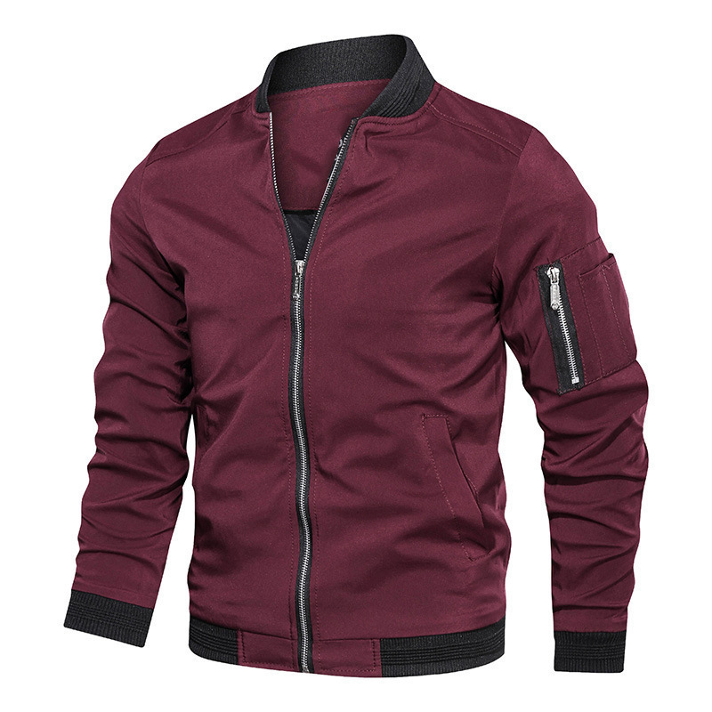 Spring Autumn Men's Windbreake - Windbreaker Men Zip 评论和价格