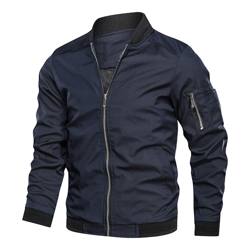 Spring Autumn Men's Windbreake - Windbreaker Men Zip 评论和价格