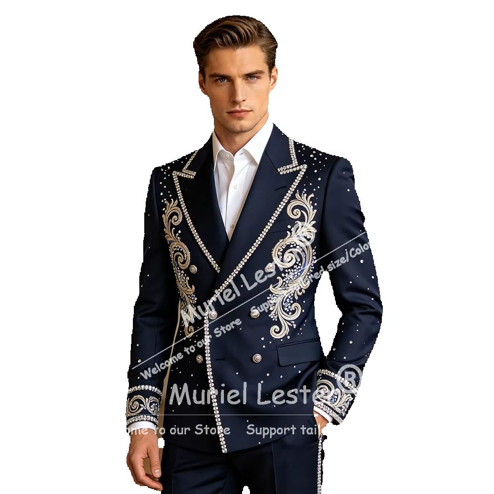 Male Fashion Tuxedos Men Suits - Mens Fashion Trajes 评论和价格