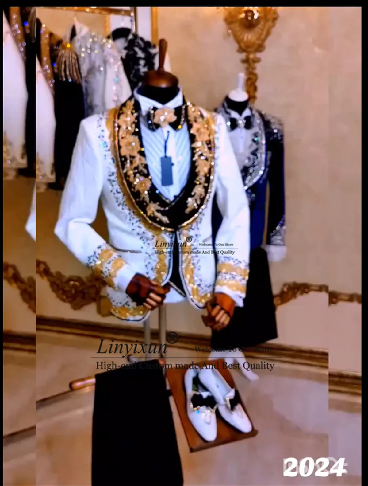 Elegance Design Diamond Mens S - Mens Fashion Trajes 评论和价格