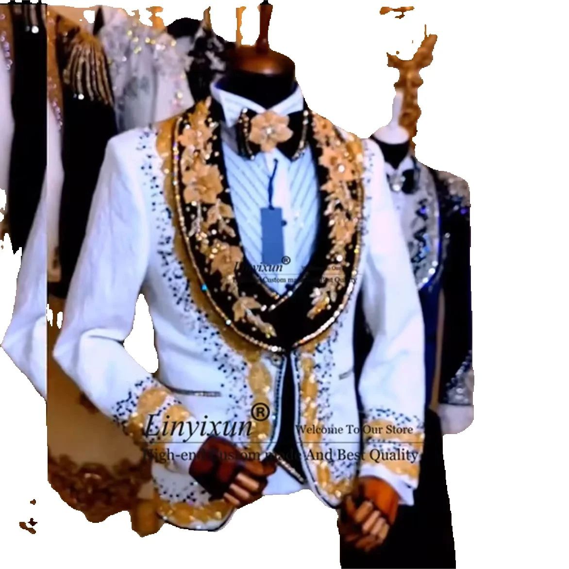 Elegance Design Diamond Mens S - Mens Fashion Trajes 评论和价格