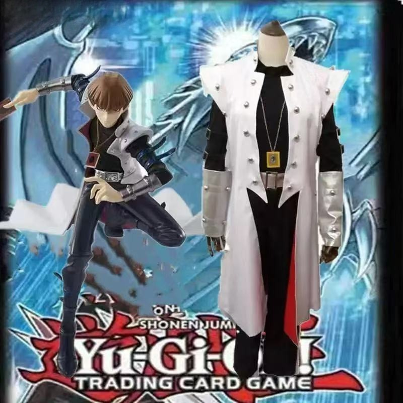 Seto Kaiba Anime Game Cosplay  - Trench Coat Men 评论和价格