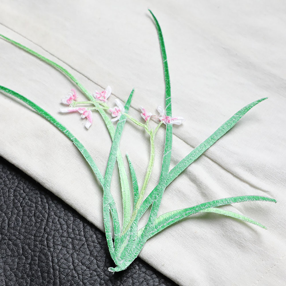 1 Piece 20CM X 18CM Orchid Emb - Men'S Fashion X 评论和价格