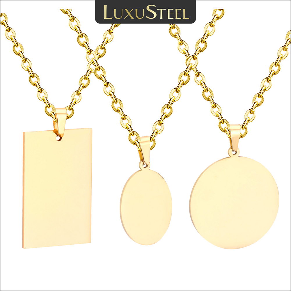 LUXUSTEEL Simple Tag Pendant N - Mens Fashion Discord 评论和价格