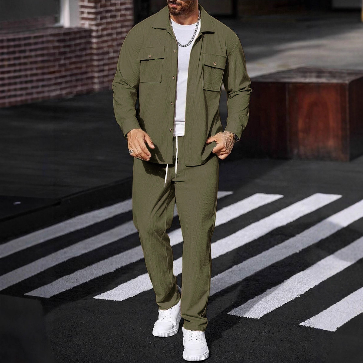 New Spring And Autumn Casual S - Knitted Cardigan Men 评论和价格