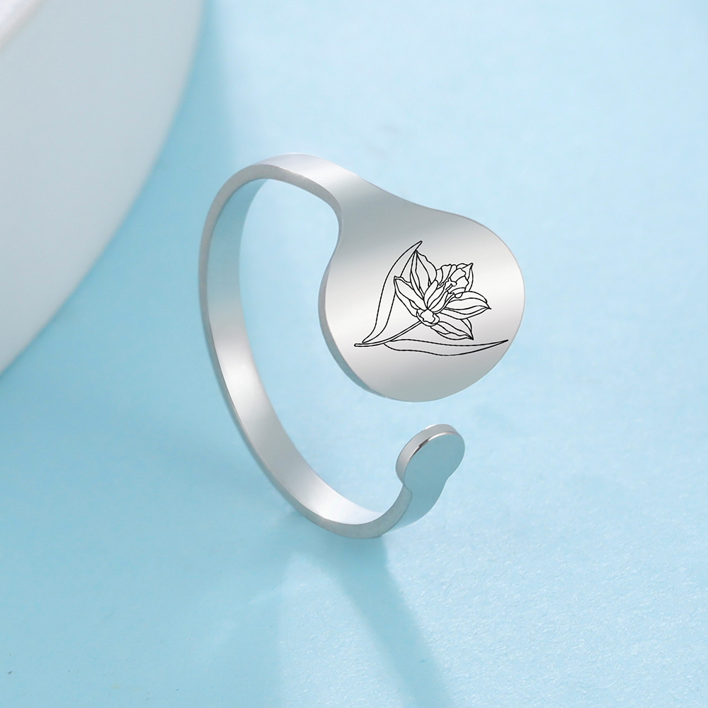 Unift Month Flower Ring Stainl - Men'S Fashion Today 评论和价格
