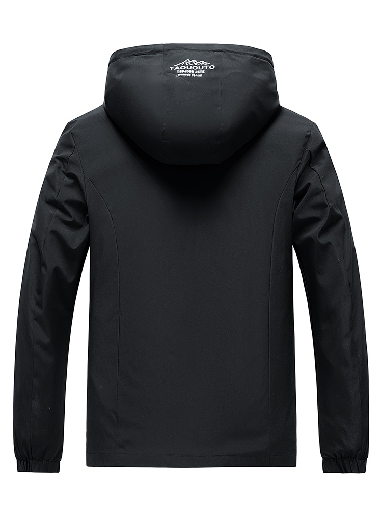 Men Hooded Windbreaker Jacket  - Windbreaker Men Zip 评论和价格
