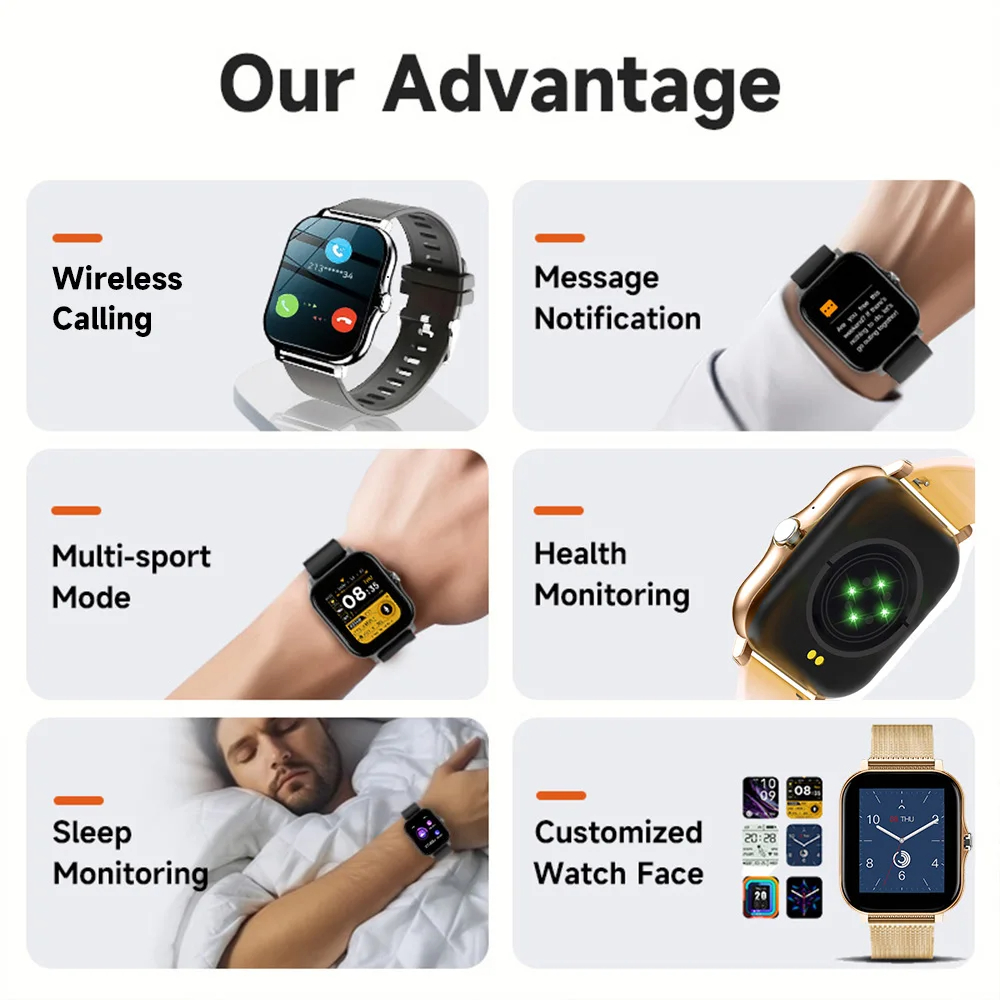 Smart Watch For Android IOS Wa - Mens Fashion World 评论和价格