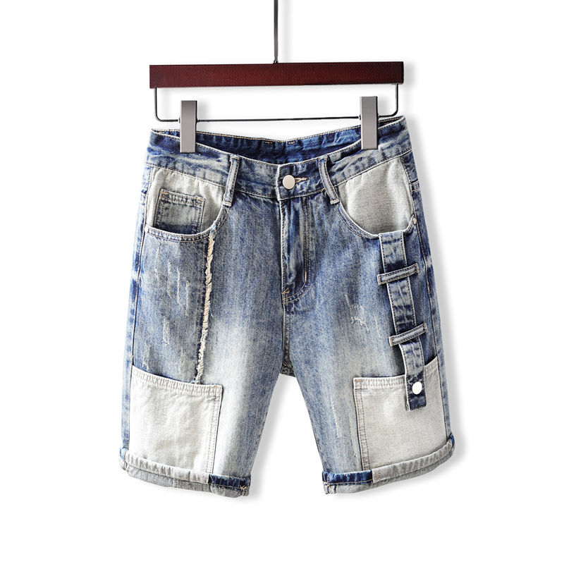 Men's Short Jeans Pants with P - Men'S Fashion Jeans 评论和价格