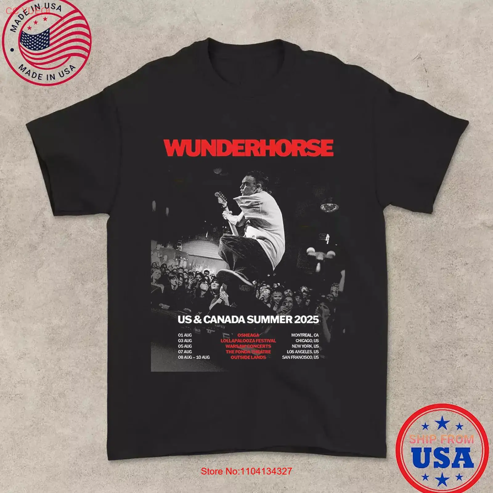 Wunderhorse 2025 Tour SUMMER U - Mens Fashion Summer 2025 评论和价格