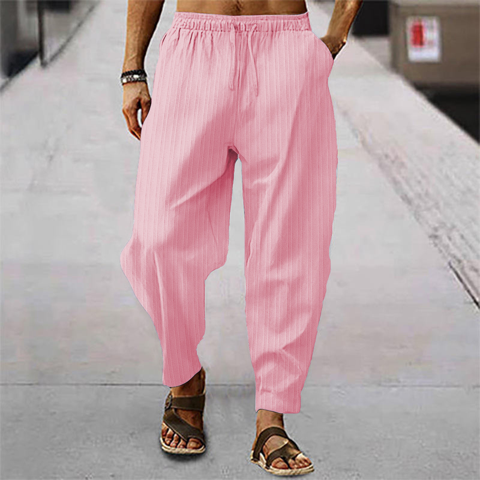 2026 New Fashion Mens Linen Wi - Men'S Fashion Linen Pants 评论和价格