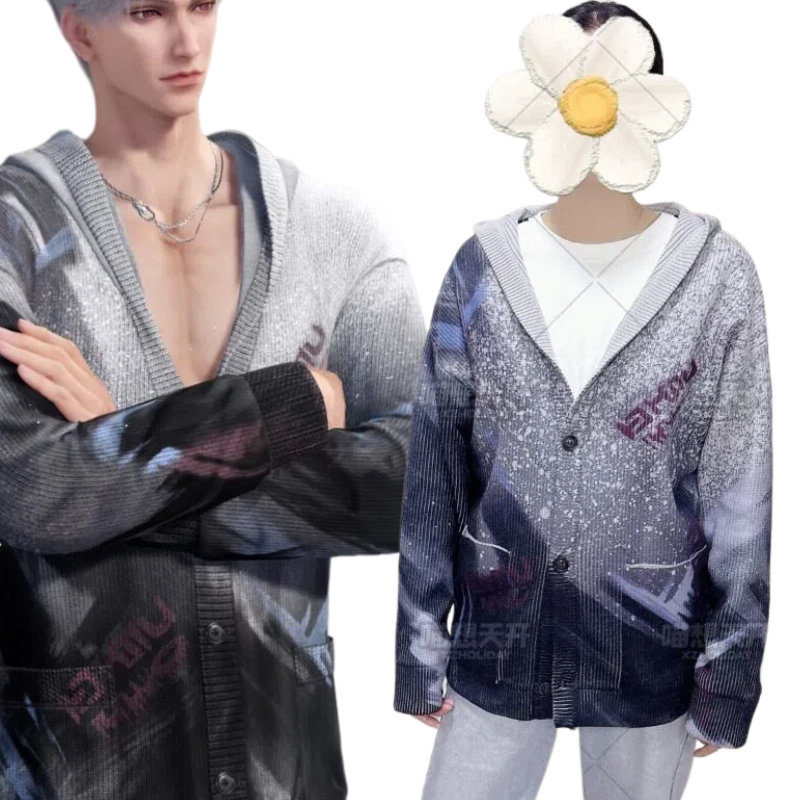 Sylus Costume Game Love and De - Knitted Cardigan Men 评论和价格
