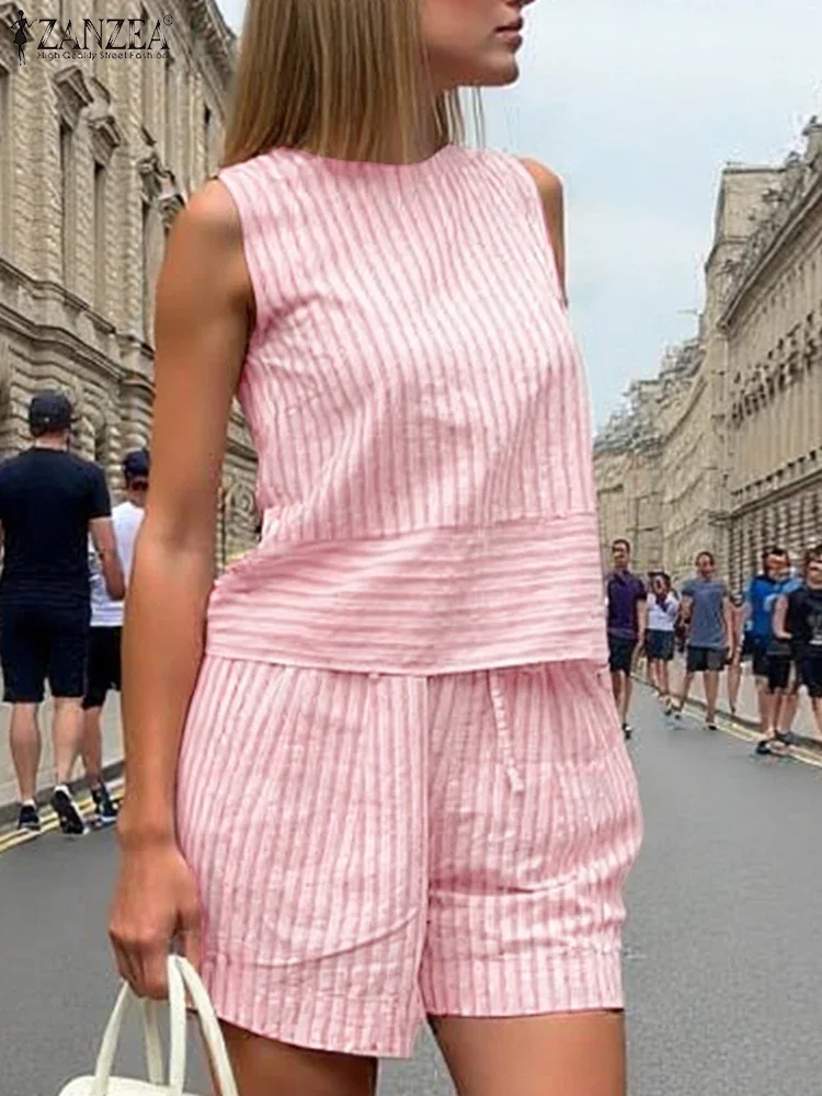 ZANZEA Summer Women Short Suit - Mens Fashion Summer 2025 评论和价格