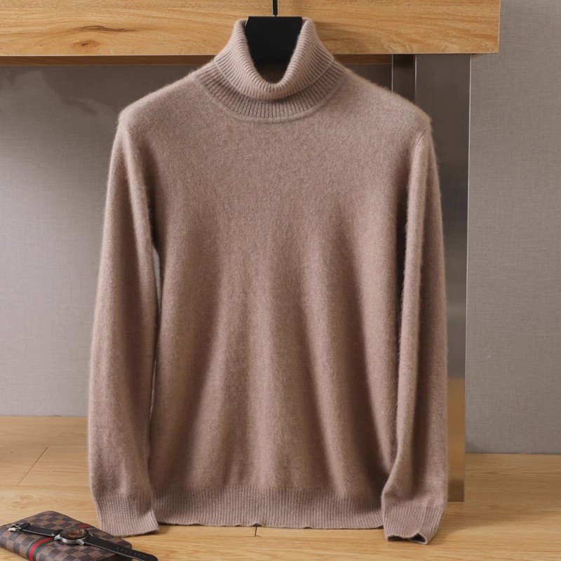 Men's 100% pure Mink velvet Ca - Knitted Cardigan Men 评论和价格