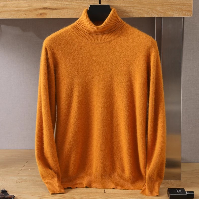 Men's 100% pure Mink velvet Ca - Knitted Cardigan Men 评论和价格