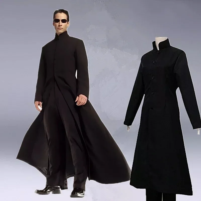Men Matrix Neo Cosplay Full Se - Trench Coat Men 评论和价格