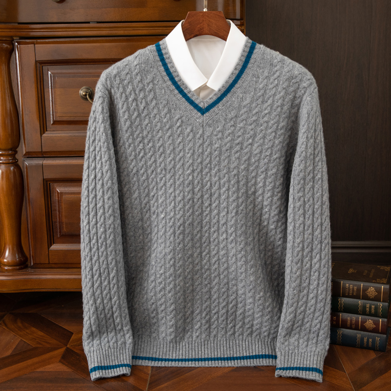Autumn And Winter New Thickene - Knitted Cardigan Men 评论和价格