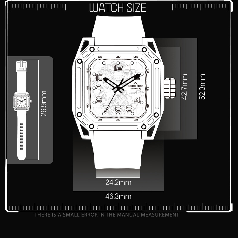 NORTH EDGE Men's Mechanical Wa - Men'S Fashion X 评论和价格
