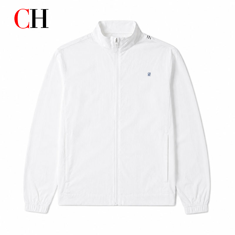 CH Men's White Zip Up Jacket S - Windbreaker Men Zip 评论和价格