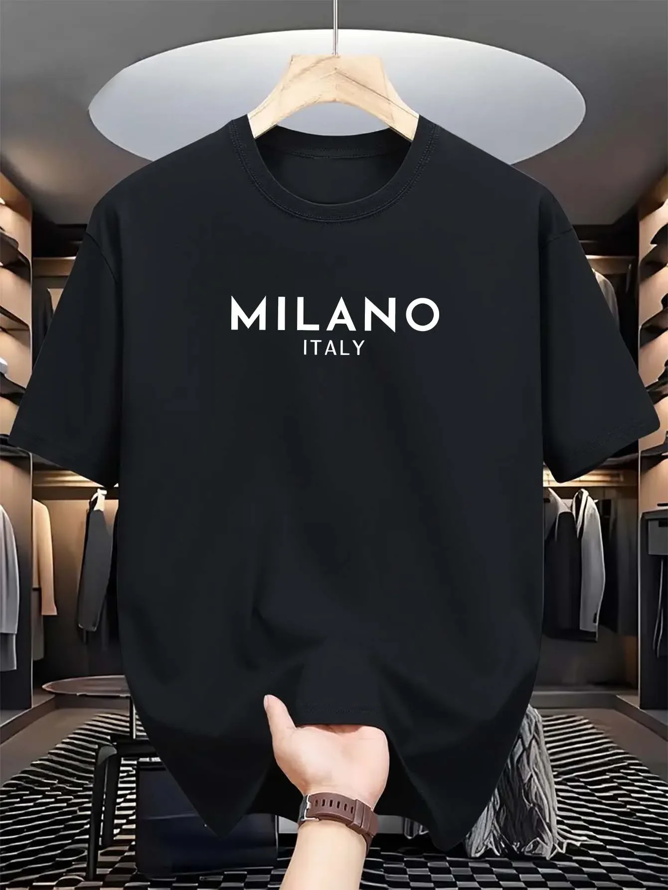 Milan Italian Round-neck Print - Milan Men'S Fashion 评论和价格