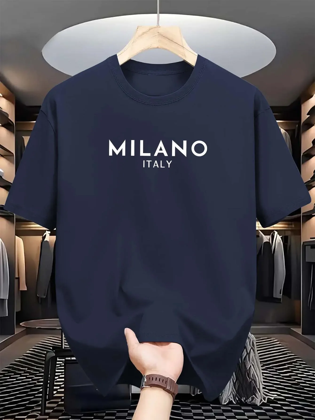 Milan Italian Round-neck Print - Milan Men'S Fashion 评论和价格